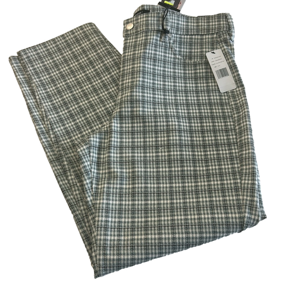 NWT Liverpool Los Angeles plaid pants size 14